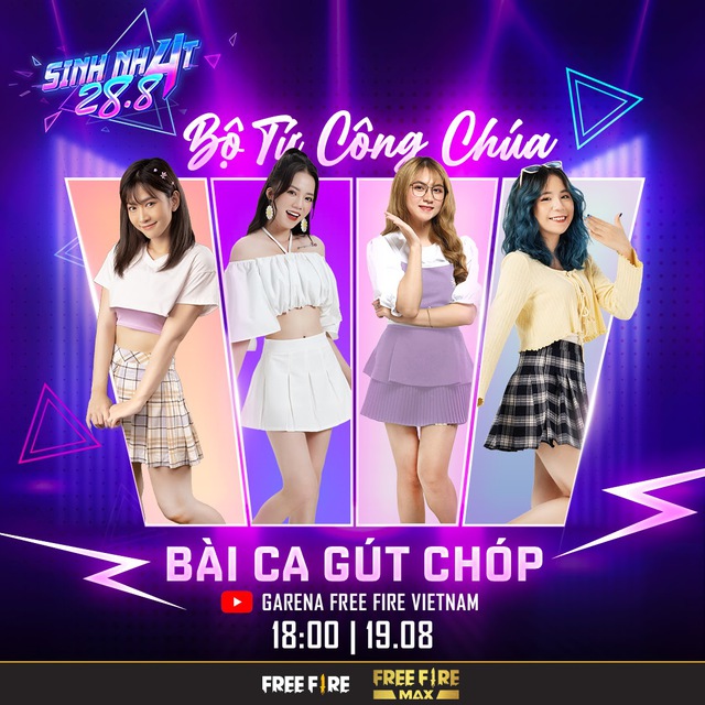 Chính thức! Lê Bống làm ca sĩ, cùng với 2 rapper đình đám của làng game để lập girl band Bộ Tứ Công Chúa - Ảnh 1.