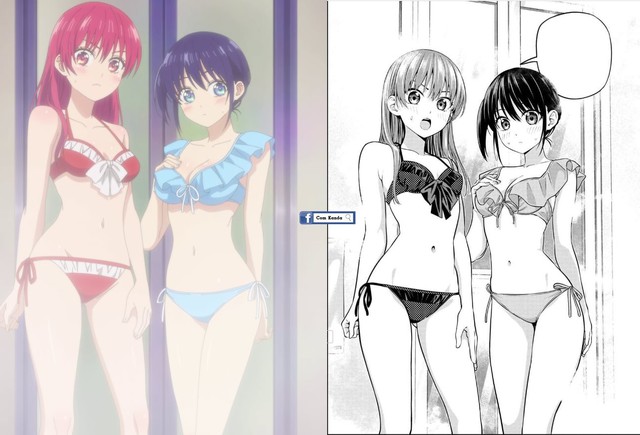 So sánh nét vẽ giữa manga và anime Có bạn gái, lại thêm bạn gái, bản gốc đã đỉnh lên hoạt hình lại càng tuyệt hơn - Ảnh 18.