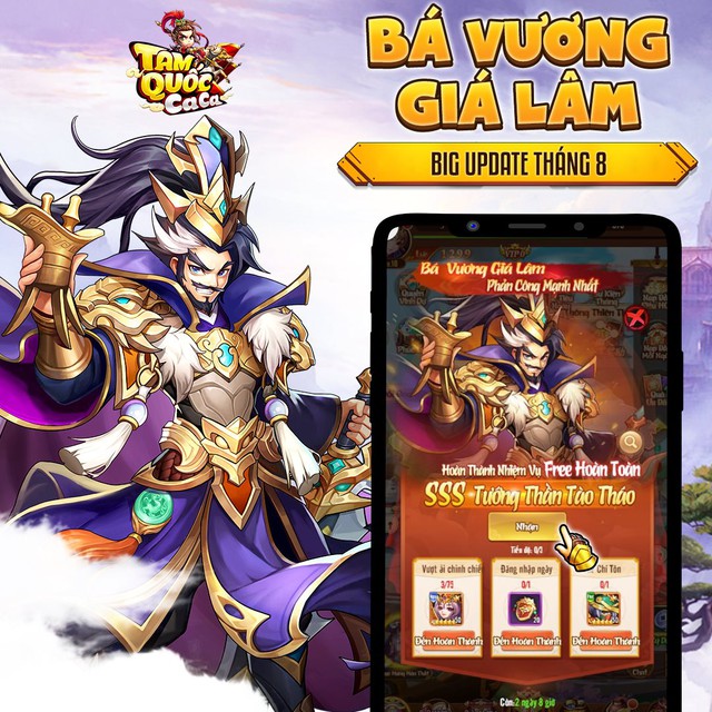 Tam Quốc Ca Ca chính thức tung Big Update Bá Vương Giá Lâm, tặng Giftcode đặc biệt cho tất cả game thủ! - Ảnh 6.