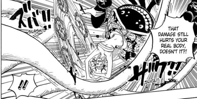 Soi những chi tiết thú vị trong One Piece 1021: Black Maria là một SMILE nhện đã ăn trái ác quỷ? (P.1) - Ảnh 2.