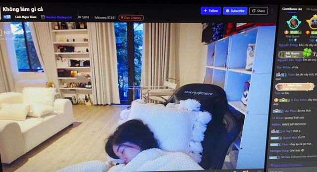 Không thoát được việc chạy KPI cuối tháng, nữ streamer giàu nhất Việt Nam livestream ngay cả khi ngủ - Ảnh 3.