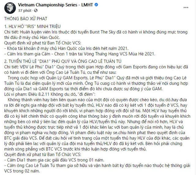 Dia1 đổi nick-name rank Hàn thành VinhCS, công khai cà khịa chủ cũ của GAM trong thời gian thực hiện án phạt - Ảnh 2.