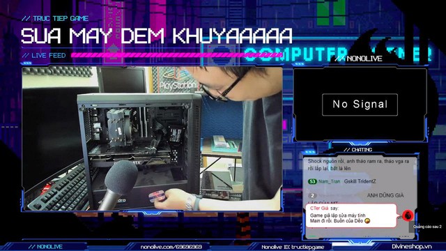 Livestream sửa PC 700 triệu, Dũng CT thu hút hàng nghìn người xem - Ảnh 1.