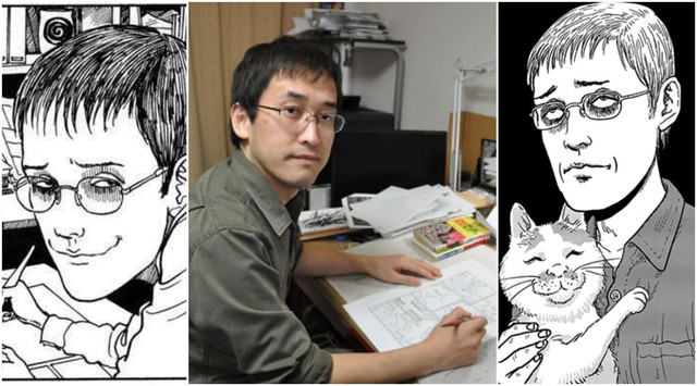 Loạt ảnh tấu hài cực yêu đời của Ito Junji và các tác giả manga kinh dị nổi tiếng Nhật Bản - Ảnh 7.