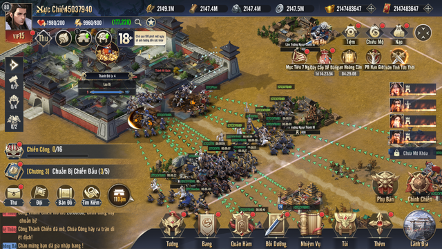 Công Thành Chiến: Một ngày đánh trận cả đời làm Vua trong game chiến thuật Chiến Vương Tam Quốc - Ảnh 2. Công Thành Chiến: Một ngày đánh trận cả đời làm Vua trong game chiến thuật Chiến Vương Tam Quốc - Ảnh 2.