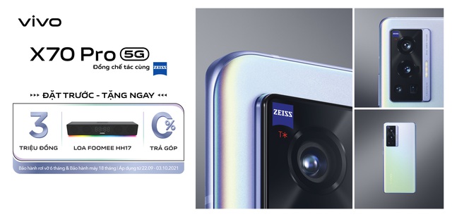 vivo X70 Pro chính thức ra mắt tại Việt Nam: Camera ZEISS kết hợp Chống Rung Gimbal 3.0 Siêu Cảm Biến - Ảnh 5.