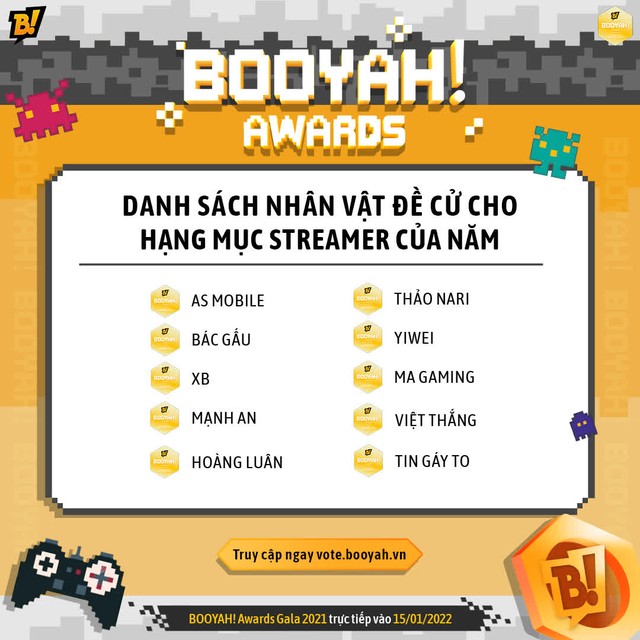 Streamer Việt đang sốt xình xịch với cuộc bình chọn tại giải thưởng khác lạ giới game streaming - Ảnh 3.