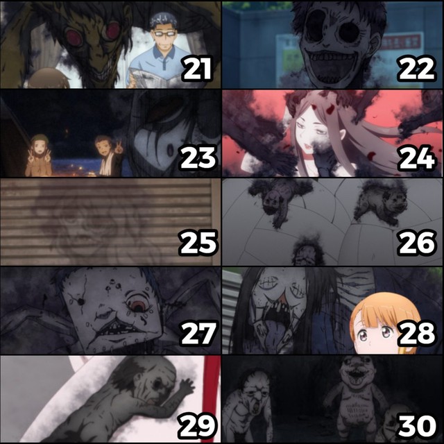 Các fan chứng minh Mieruko-chan là một siêu phẩm kinh dị khi chỉ ra 40 con ma khác nhau xuất hiện trong anime này - Ảnh 4.