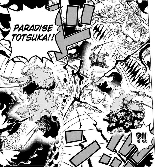 One Piece: Cùng nhìn lại sự “trâu bò” của Kaido: chiến đấu 4 hiệp, liên tục 70 chap không nghỉ mà vẫn khỏe re - Ảnh 3.