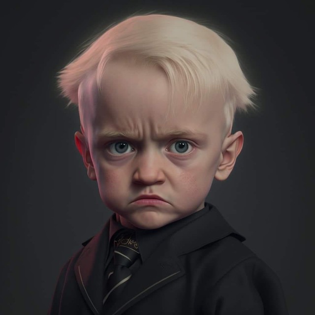When the Harry Potter characters turned into babies: Dumbledore was funny, the villain was much more adorable - Photo 5.