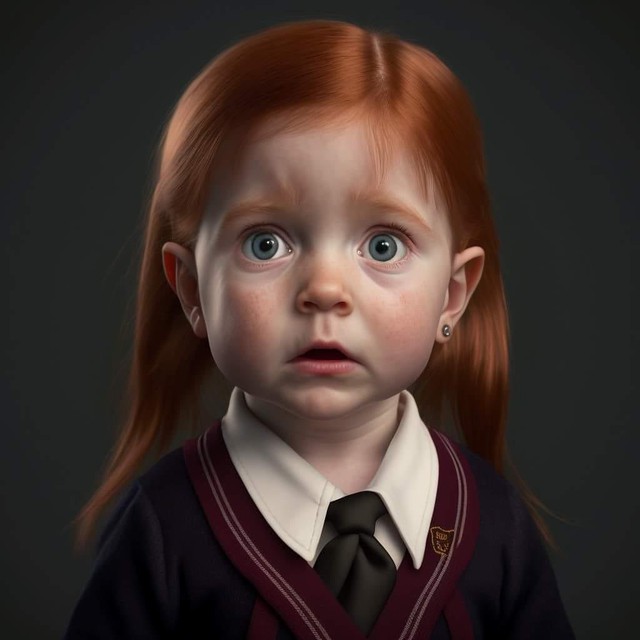 When the Harry Potter characters turned into a baby: Dumbledore was funny, the villain was much more adorable - Photo 7.