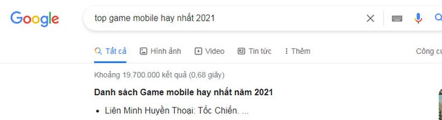 Tìm Google “Top game mobile hay nhất 2021”, kết quả đầu tiên khiến CĐM bất ngờ: Là trò chơi bị nói deadgame - Ảnh 1.