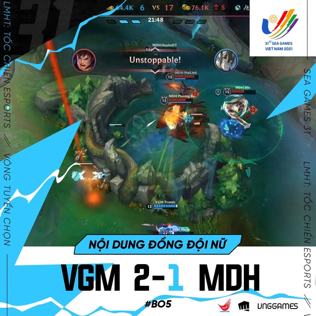 Chúc mừng VGaming chính thức trở thành đội tuyển Tốc Chiến nữ duy nhất giành quyền tham dự Sea Games 31 - Ảnh 5.