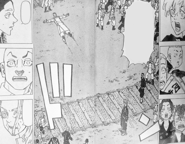 Damaging Tokyo Revengers 246: Takemichi gang rushes forward, Senju has a big nape, and I beat 100 people - Photo 1.