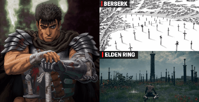 The game Elden Ring pays tribute to manga author Berserk when creating a memorial to the late artist Kentaro Miura - Photo 1.