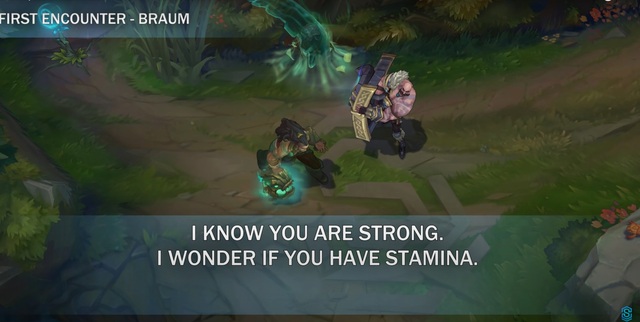 Not Gangplank, Braum is the only champion in League of Legends who is flirted with by Illaoi, the dialogue still smells like 18+ - Photo 5.