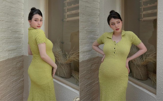 Hot girl super round 1 updated the first image of her first daughter, revealing the opposite mood before giving birth - Photo 2.