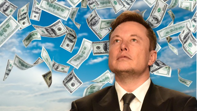 Appears a website for you to role-play as Elon Musk, the task is to spend 217 billion USD - Photo 1.