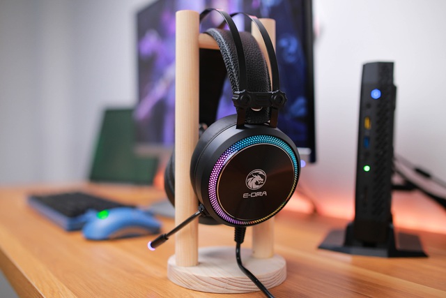 Tai nghe gaming E-DRA EH412 Pro 7.1 RGB: Giá rẻ, chất âm tốt, đẹp bắt mắt - Ảnh 1. Tai nghe gaming E-DRA EH412 Pro 7.1 RGB: Giá rẻ, chất âm tốt, đẹp bắt mắt - Ảnh 1.