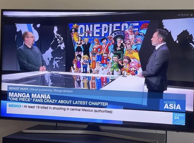 One Piece xuất hiện trên đài truyền hình của Pháp, Oda đang đi đúng hướng để mang bộ truyện ra toàn thế giới