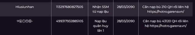 Nhiều tài khoản Liên Quân bị ra đảo đến năm 2090, muốn mở thì trả tiền cho Garena, có người nợ hàng chục triệu - Ảnh 3.