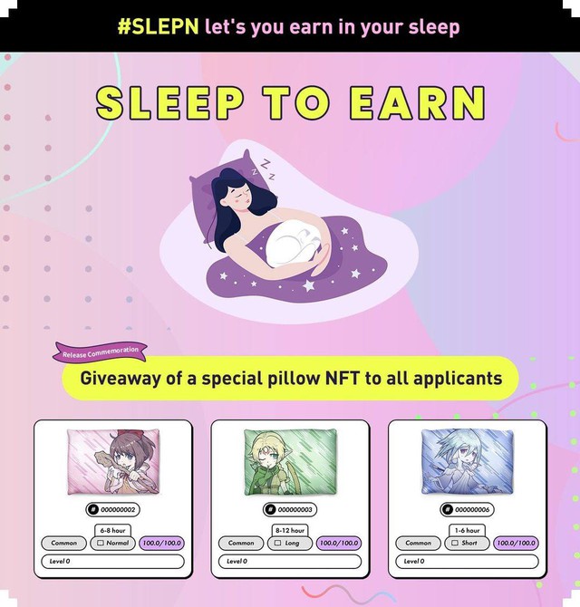 A new super cool NFT game appears, operating under the Sleep to Earn mechanism, the more you sleep, the better you can earn - Photo 1.