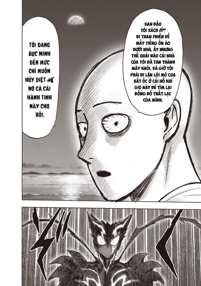 One Punch Man: Fan bàn tán về điều mà Saitama nói với Garou tôi chỉ muốn hủy diệt hành tinh này cho rồi - Ảnh 3. One Punch Man: Fan bàn tán về điều mà Saitama nói với Garou tôi chỉ muốn hủy diệt hành tinh này cho rồi - Ảnh 3.