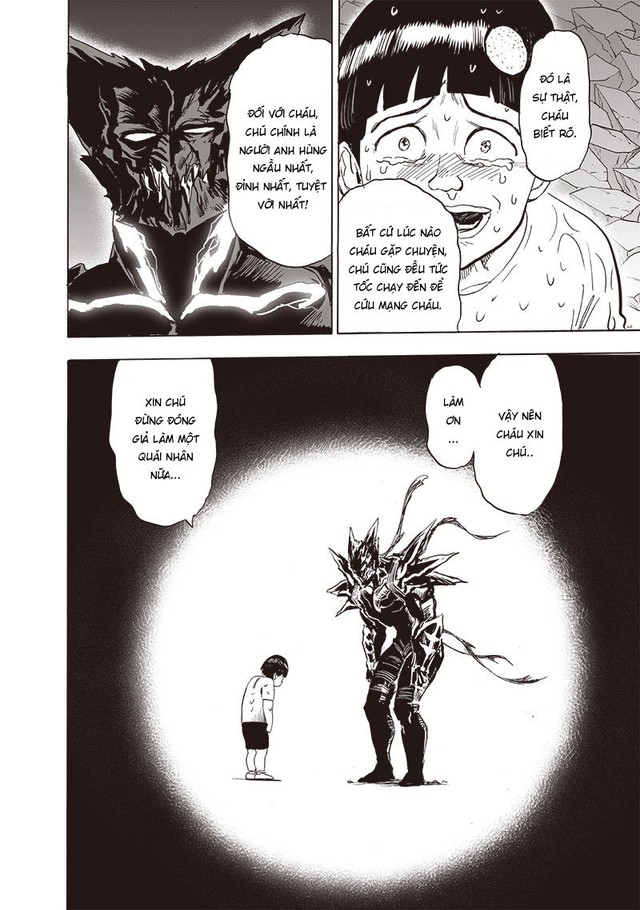 One Punch Man chap 209: Garou bất lực đối đầu thánh trọc, Saitama chê thanh niên còn gà lắm - Ảnh 4.