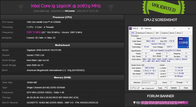 Gigabyte broke the DDR5 RAM overclocking record, hitting the threshold of 10,022MT/s - Photo 1.