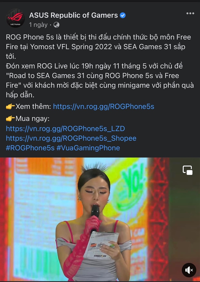 當得知 SEA Games 31、PUBG Mobile 玩家使用 Free Fire 手機時，粉絲們感到震驚 