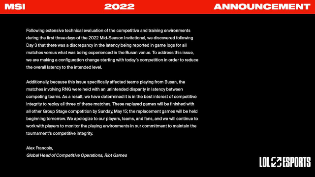 Ủng hộ quyết định độ trễ 35 của Riot, Chủ tịch G2 Esports khẳng định: MSI 2022 mà không có LPL thì vô nghĩa - Ảnh 3.