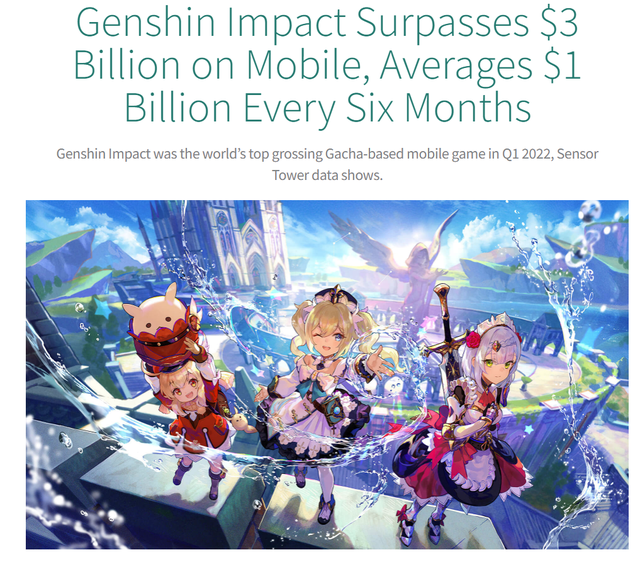 Genshin Impact's revenue officially surpassed 69 trillion - Photo 2.