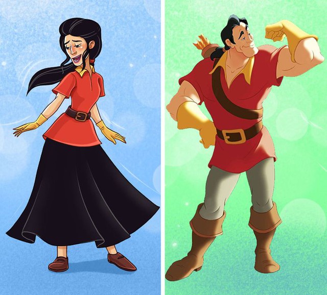 16 nhân vật phản diện nam trong hoạt hình Disney hóa thiếu nữ mong manh khi chuyển đổi giới tính - Ảnh 1.