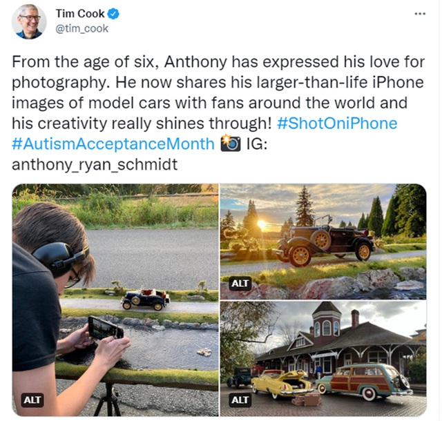 Cậu bé tự kỷ nổi tiếng nhờ chụp ảnh xe đồ chơi như thật, thu hút cả CEO Apple - Ảnh 5.
