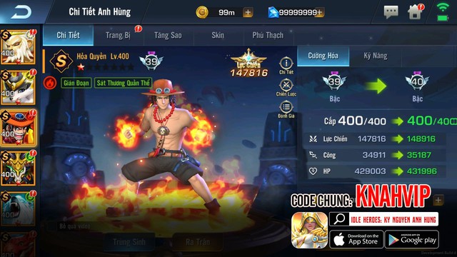 Vua hải tặc Luffy đại náo siêu vũ trụ Idle Heroes - Ảnh 2.