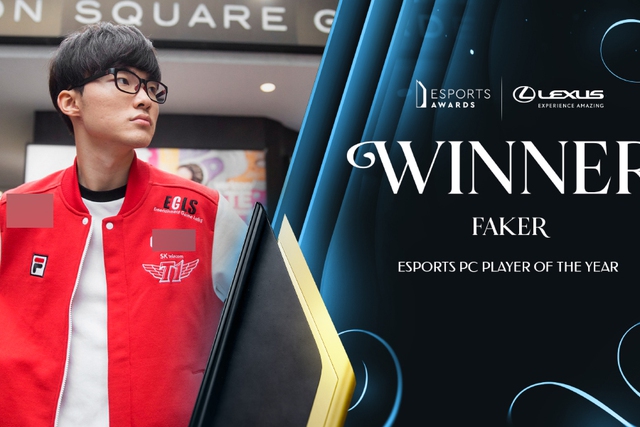 T1 bị cho là không xứng đáng nhận giải "Đội tuyển Esports của năm" Faker-t1-esportsawards-1-1701447113545869172685