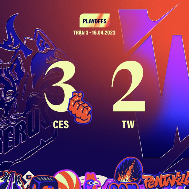 TW đã không thể thắng nổi CES dù đã kéo trận đấu đến 5 ván - nguồn: Fanpage VCS