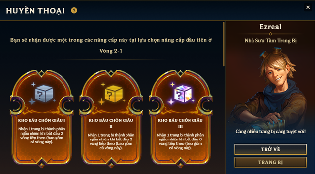 Legends of Ezreal provides a large number of equipment components