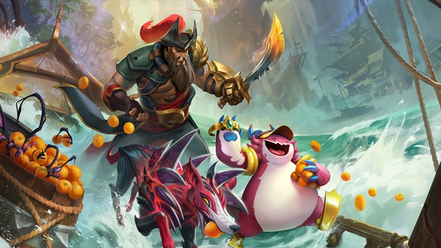 Gangplank is a 5-cost champion with a skill set that can destroy the entire enemy team