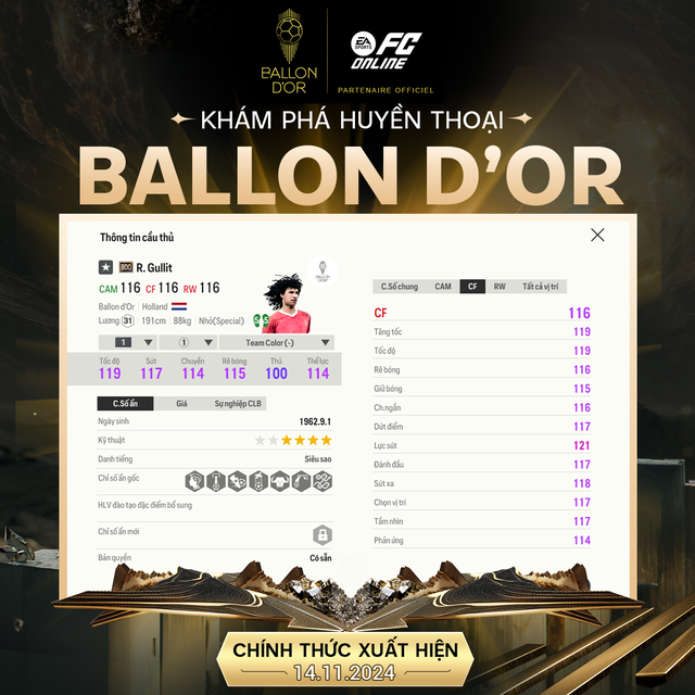 FC Online tung dòng thẻ Ballon d’Or tôn vinh dàn huyền thoại bóng đá thế giới- Ảnh 3.