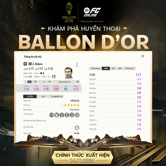 FC Online tung dòng thẻ Ballon d’Or tôn vinh dàn huyền thoại bóng đá thế giới- Ảnh 4.