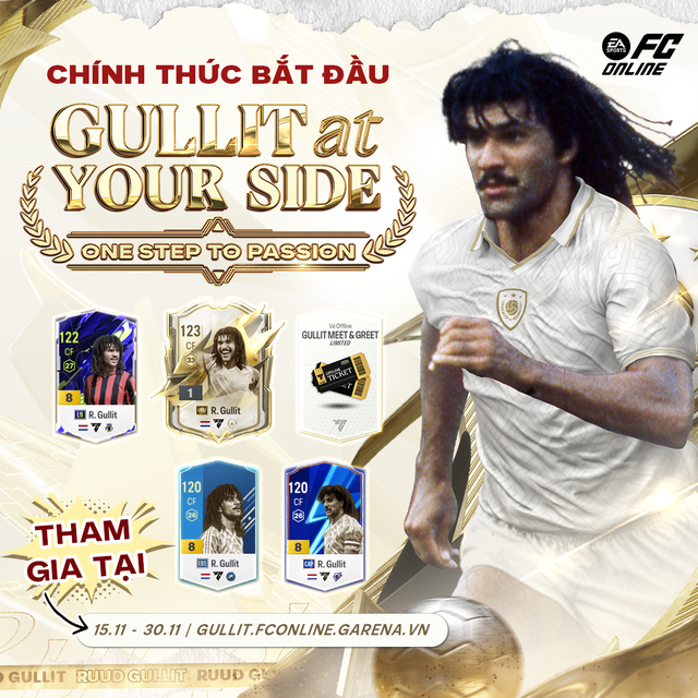 Sự kiện miễn phí “Gullit At Your Sider” chính thức ra mắt vào 15.11 vừa qua