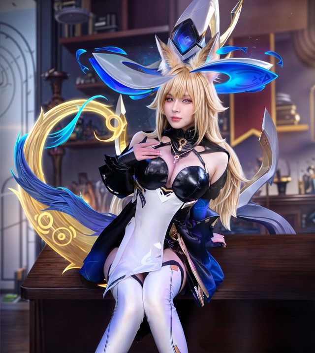 Tung ảnh cosplay gợi cảm, Quỳnh Alee khiến fan nam "nhận không ra"- Ảnh 3.