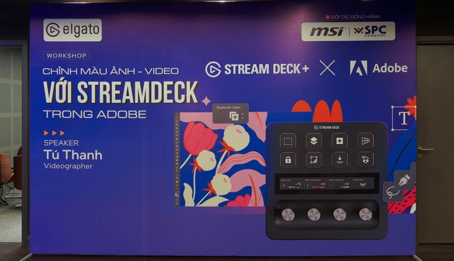 Cận cảnh Workshop "Chỉnh màu Ảnh - Video với StreamDeck trong Adobe"- Ảnh 1.