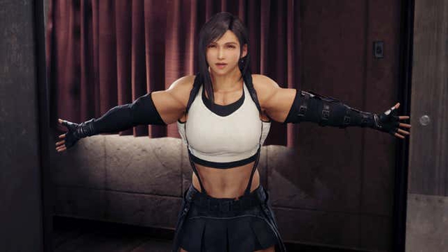 Xuất hiện bản mod kỳ lạ, biến dàn mỹ nữ của Final Fantasy 7 thành &quot;full&quot; cơ bắp - Ảnh 1.