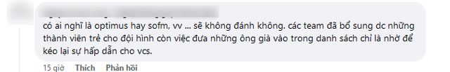 Thậm chí có người còn cho rằng những tuyển thủ như SofM hay Optimus chỉ để &quot;làm content&quot; chứ sẽ không được đánh