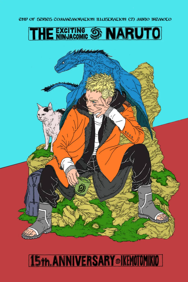 Bức tranh chính thức hiếm hoi cho thấy một Naruto già ở cuối Boruto - Ảnh 4.