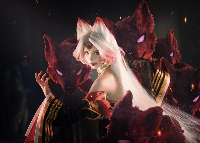 Mai Dora "đốt mắt" với cosplay Ahri HoL, tiết lộ thêm "nội tình"- Ảnh 4.