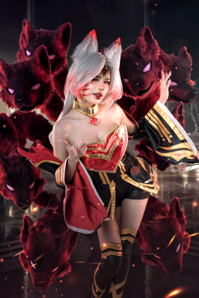 Mai Dora "đốt mắt" với cosplay Ahri HoL, tiết lộ thêm "nội tình"- Ảnh 5.