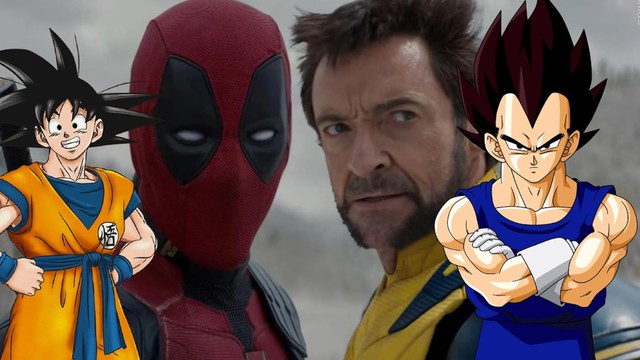 Hai chiến binh Saiyan trong Dragon Ball bất ngờ hóa thân thành Deadpool & Wolverine- Ảnh 1.